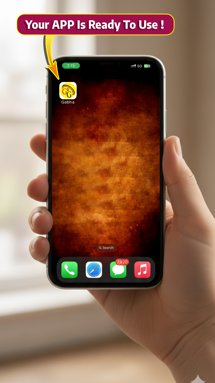 App Ready to Use on iPhone Home Screen